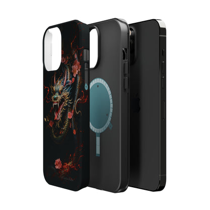 Introducing the "Mystical Japanese Dragon" Cell Phone Case – Unleash the Dragon's Power -MagSafe Tough Cases