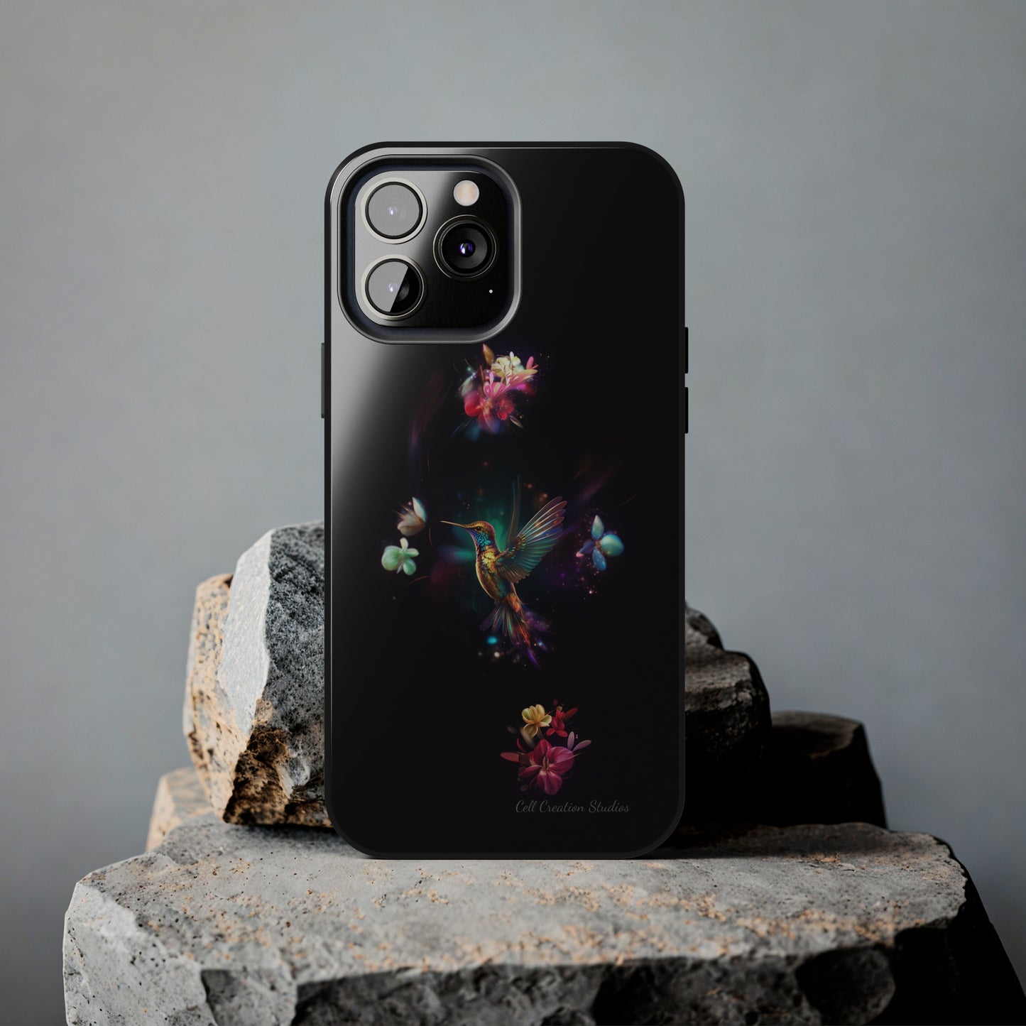 Introducing the "Floral Harmony Hummingbird" Cell Phone Case – Where Elegance Meets Nature -Tough Phone Cases