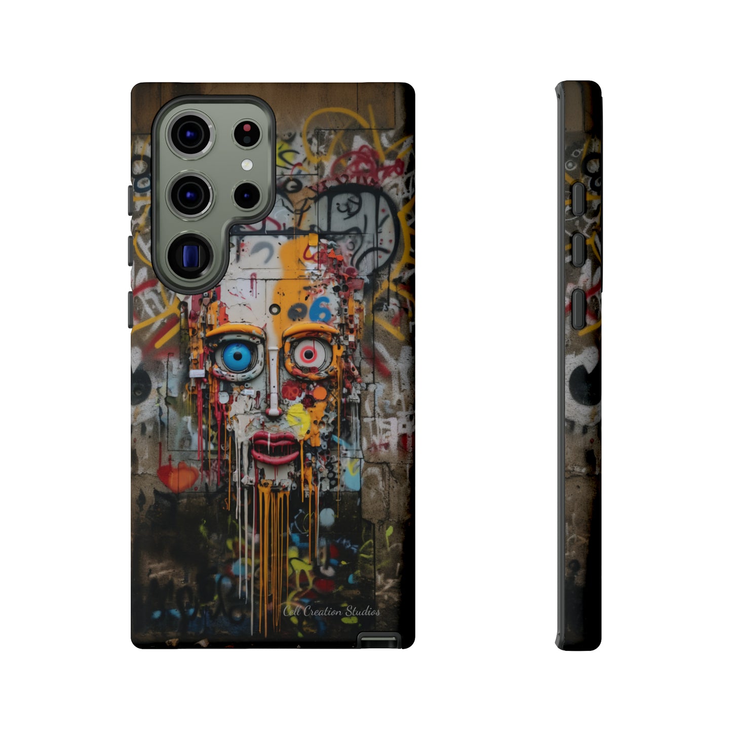 "Urban Graffiti Face" -Tough Phone Cases