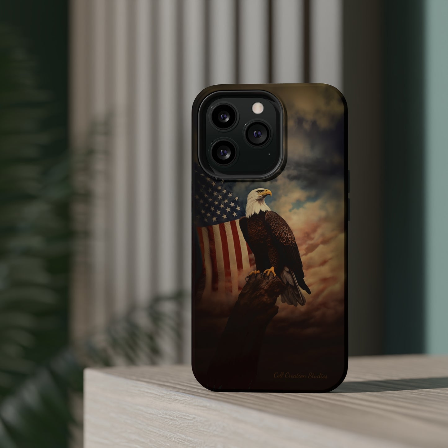 Introducing the "Patriot's Pride" Cell Phone Case – Soar with the American Eagle in Style -MagSafe Tough Cases