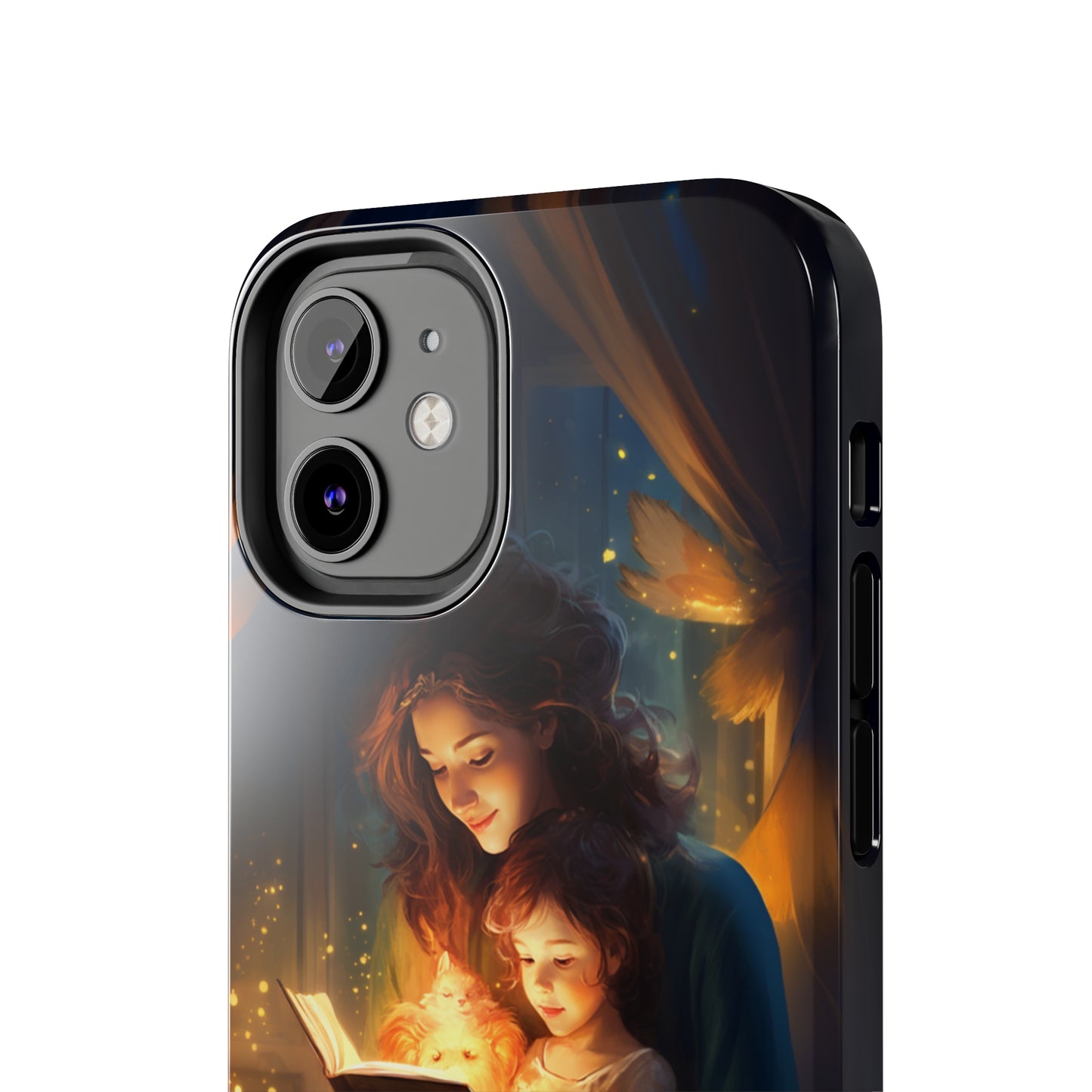 Introducing the "Bedtime Story Bliss" Cell Phone Case – Cherish Heartwarming Moments with Every Glance -Tough Phone Cases