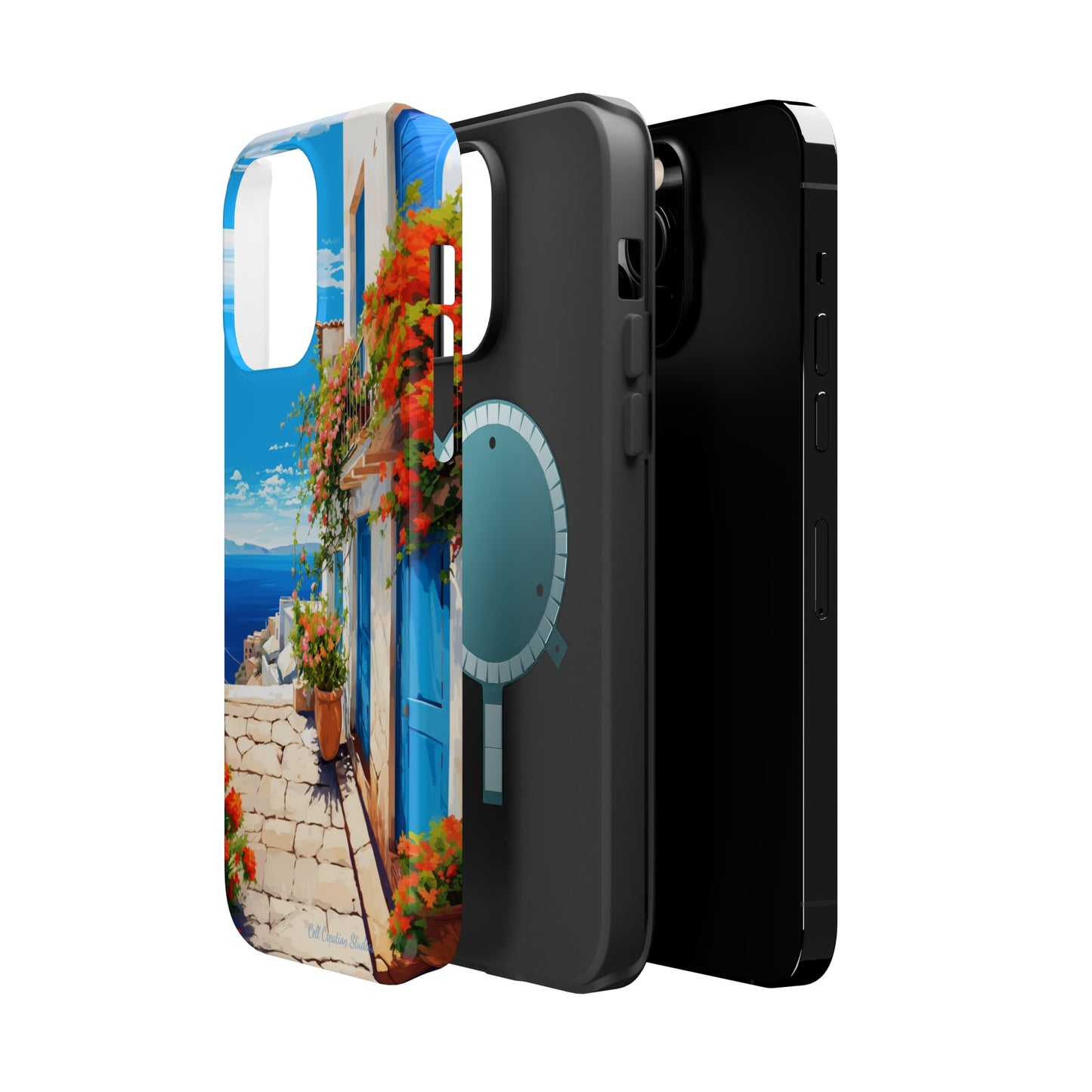 "Mediterranean Bliss Horizon" -MagSafe Tough iPhone Cases