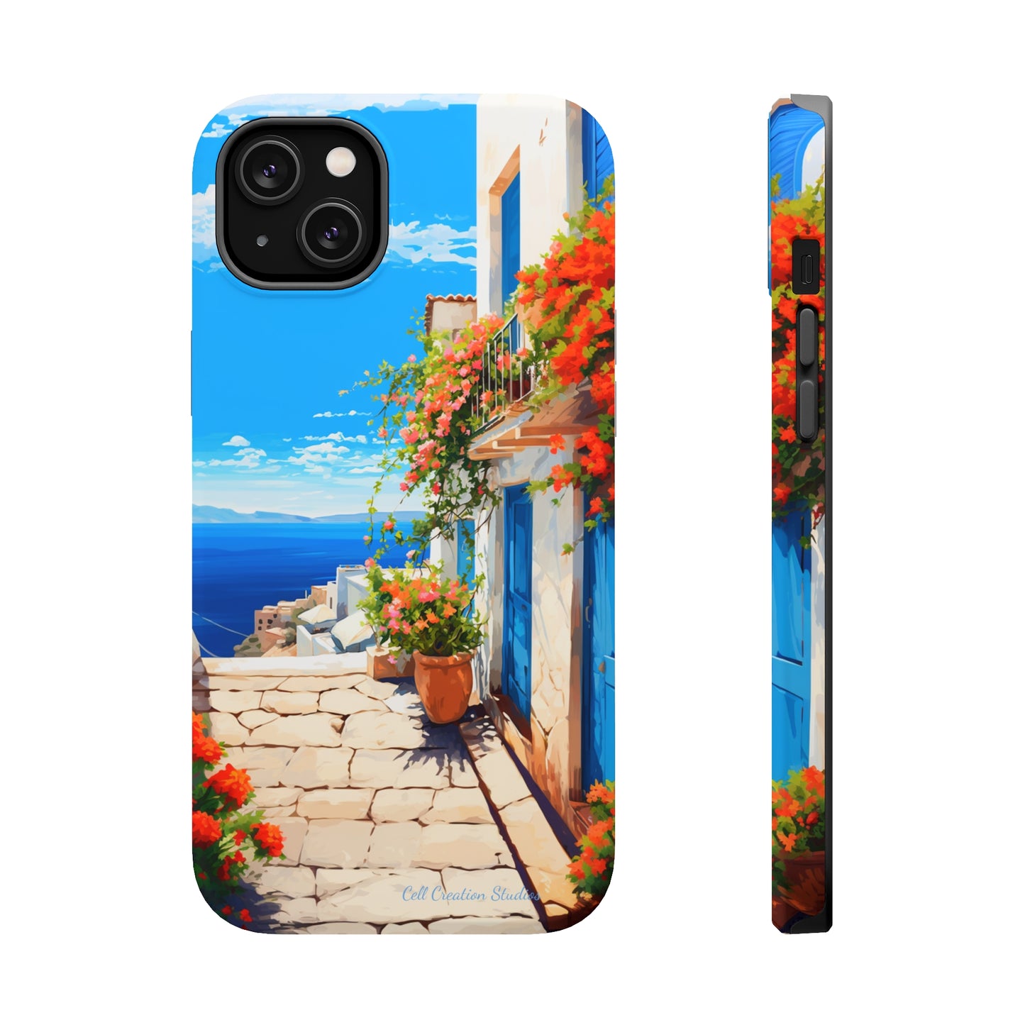 "Mediterranean Bliss Horizon" -MagSafe Tough iPhone Cases