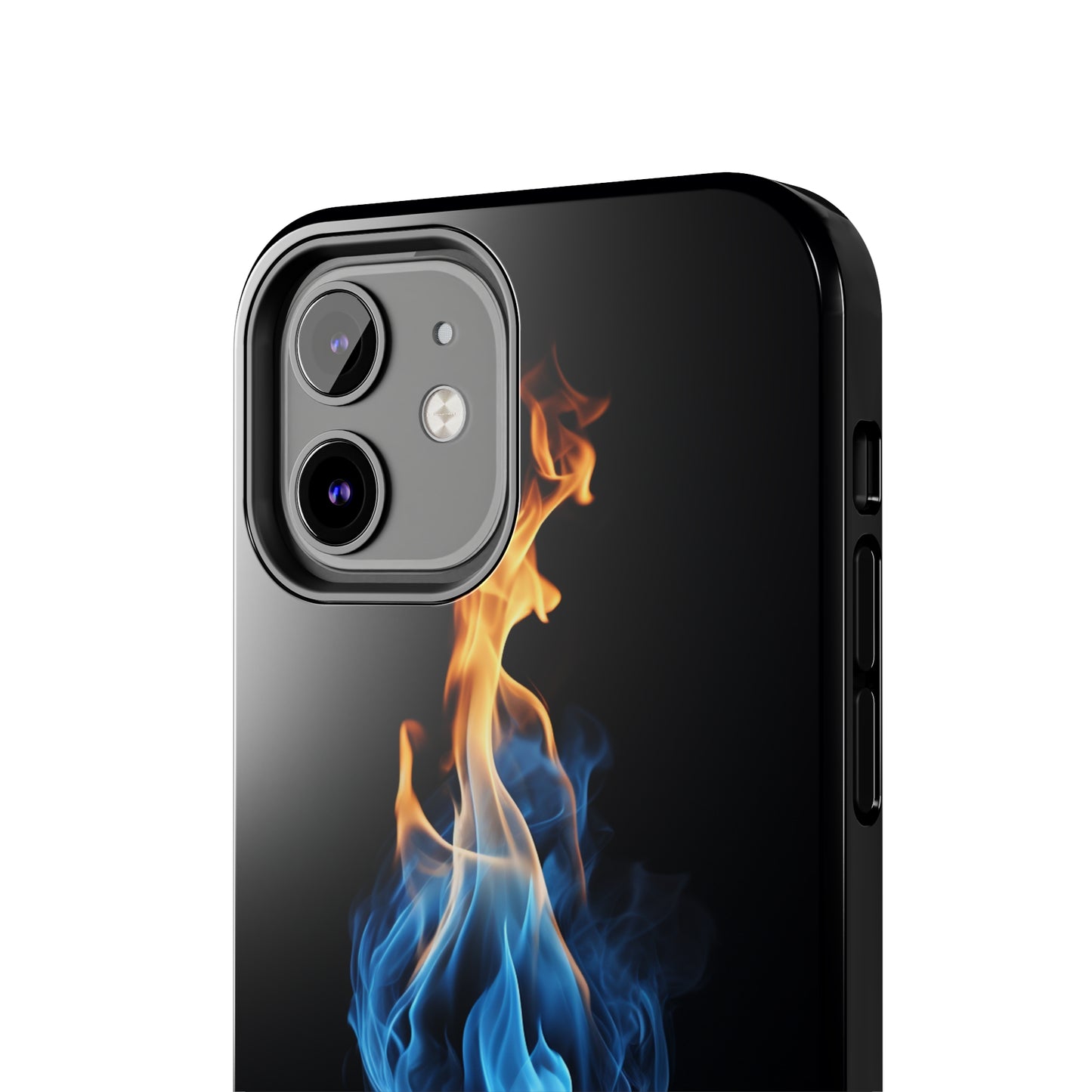 "Elegant Blue and Orange Flame" Phone Case: Ignite Your Style -Tough Phone Cases