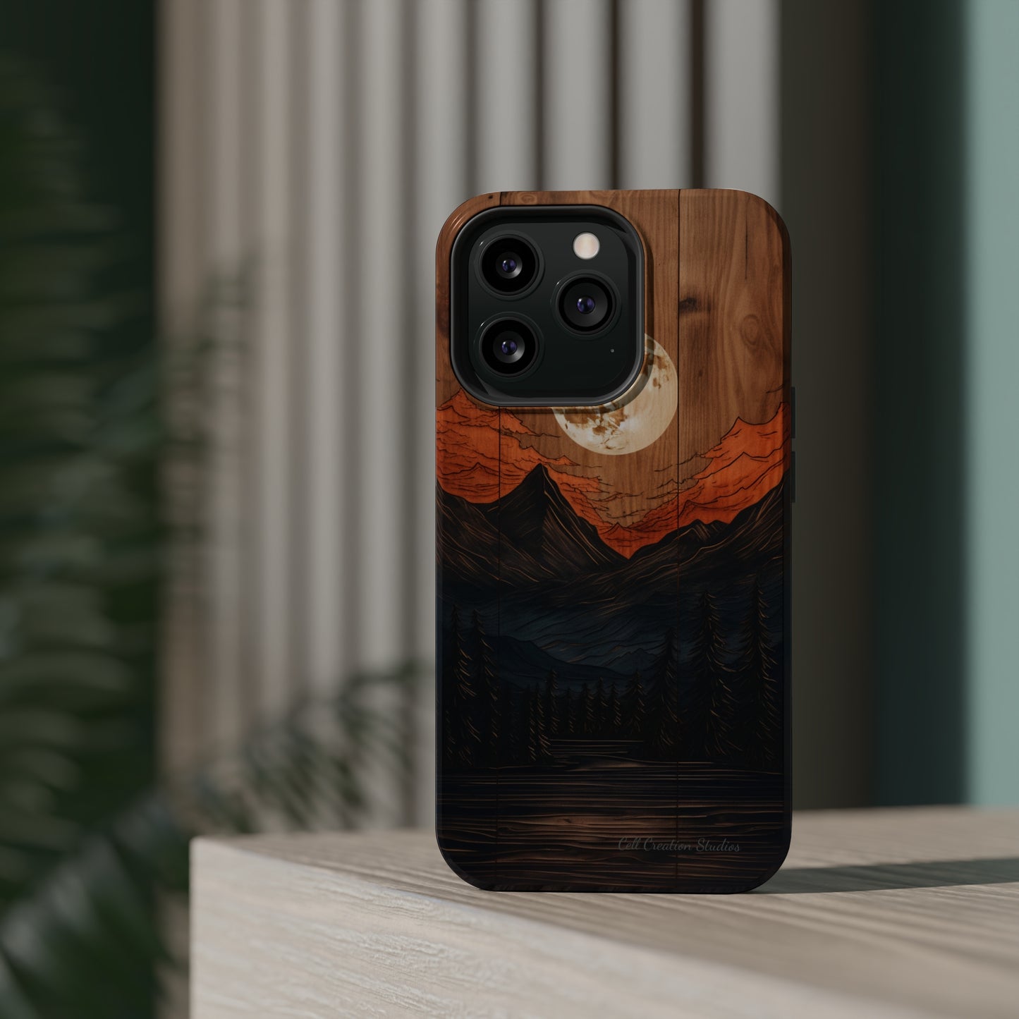 "Elevate Your Style with the Mountain Moonlight Phone Case" -MagSafe Tough Cases