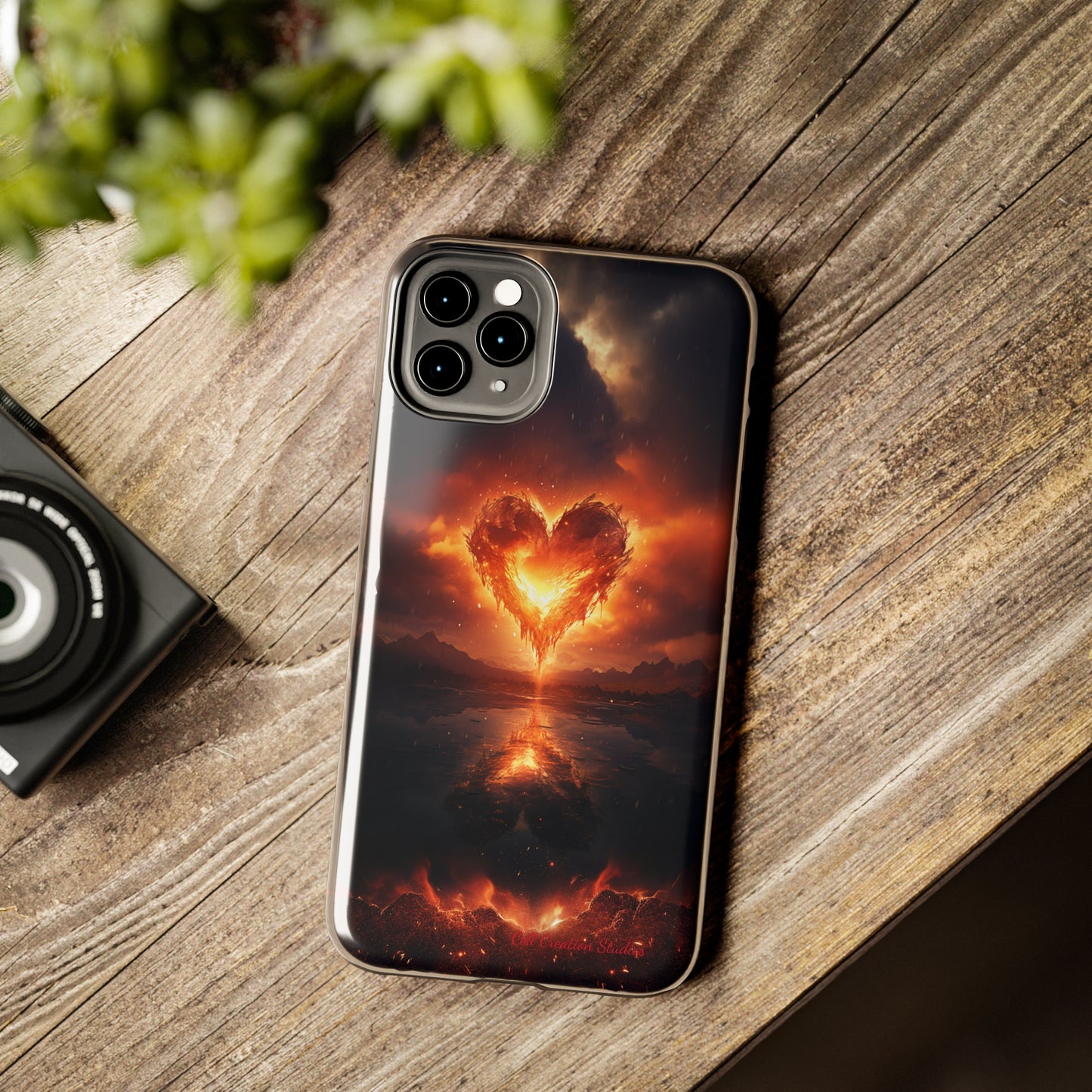 Introducing the "Flaming Heart" Cell Phone Case – Ignite Your Passion! -Tough Phone Cases