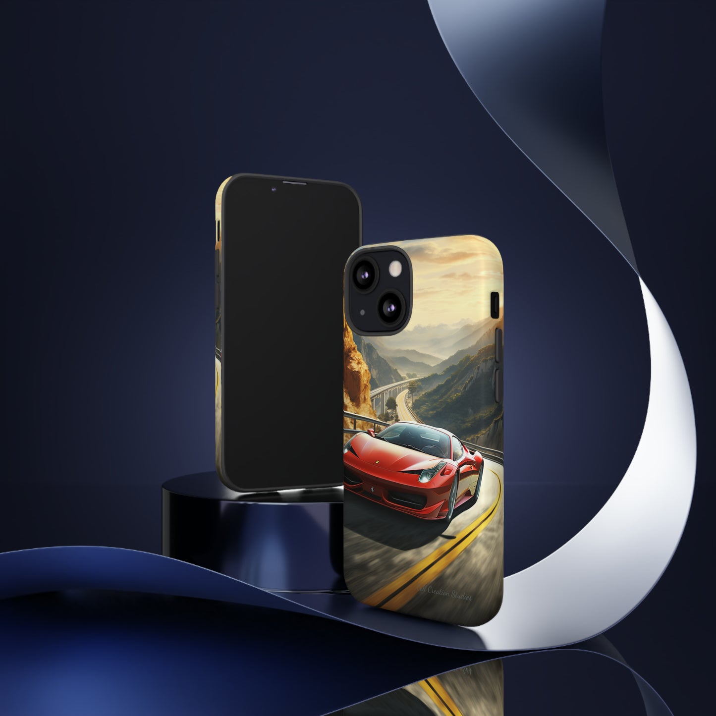 "Mountain Majesty Ferrari Edition" -Tough iPhone Cases