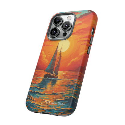 "Sailboat Sunset" - Tough iPhone Cases