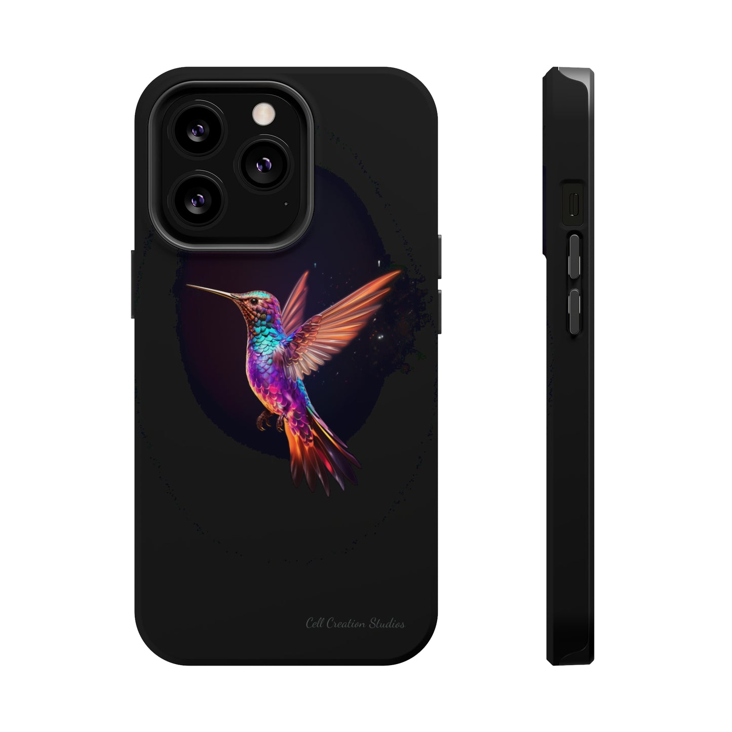 Introducing the "Enchanted Hummingbird" Cell Phone Case – Elegance Meets Nature -MagSafe Tough Cases