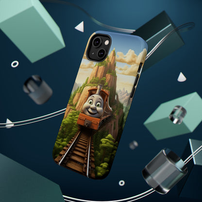 The "Mountain Journey Train" Character Phone Case -MagSafe Tough Cases