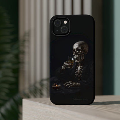 "Embrace the Dark Side with Our Skeleton Drinking Phone Case" -MagSafe Tough Cases