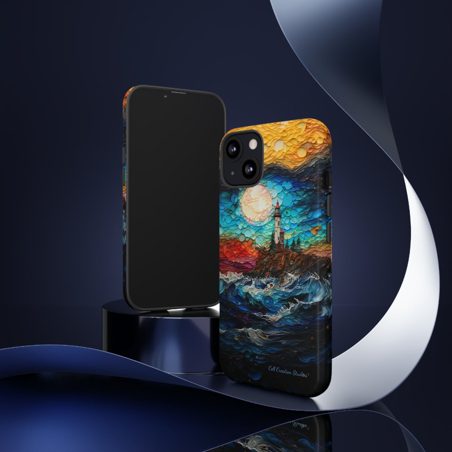 "Coastal Canvas Guardian" -Tough iPhone Cases