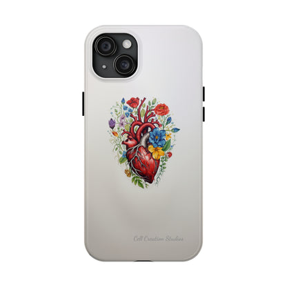 "Floral Heart Harmony" -Tough iPhone Cases