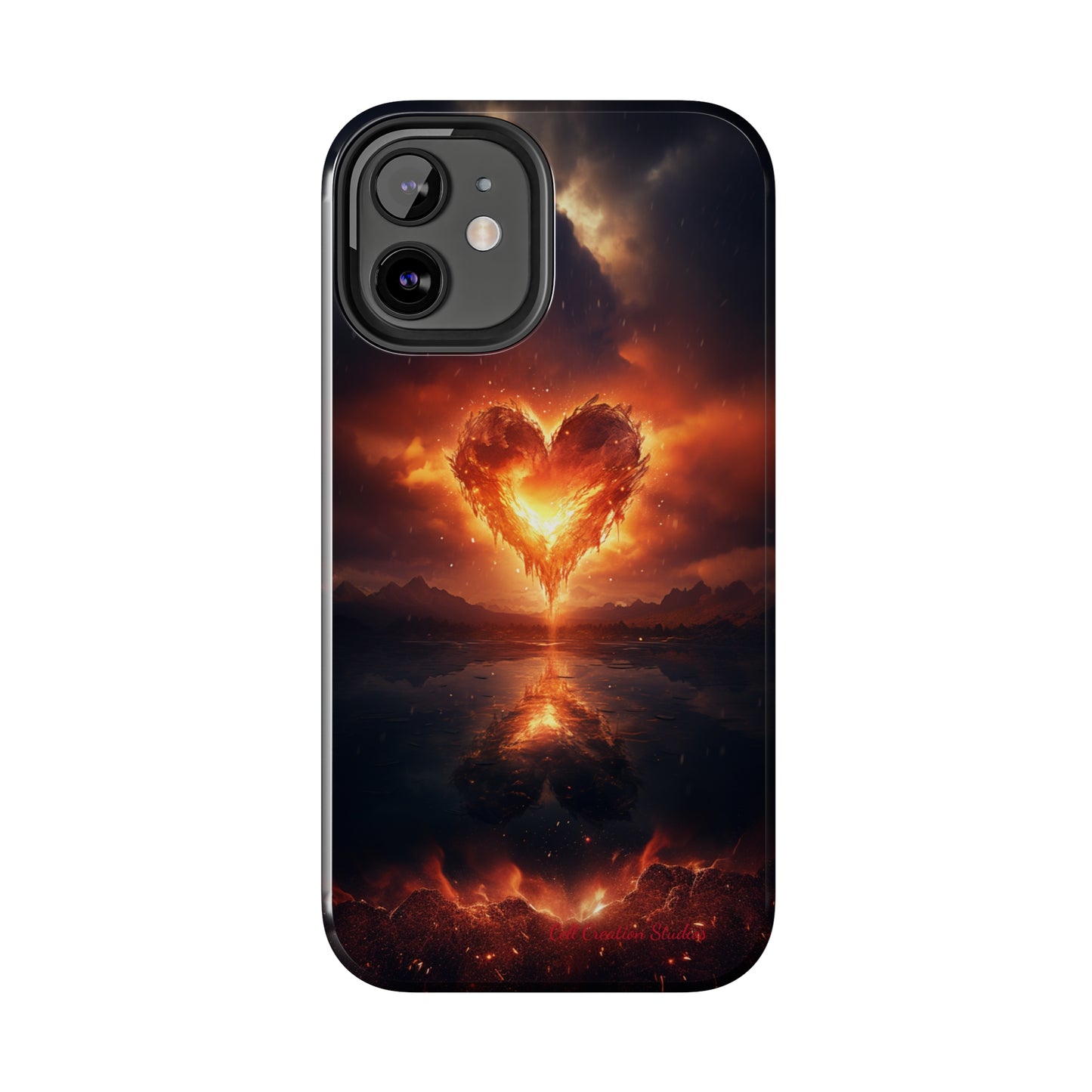 Introducing the "Flaming Heart" Cell Phone Case – Ignite Your Passion! -Tough Phone Cases