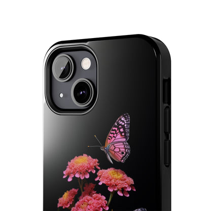 "Achillea Desert Eve Deep Rose & Butterfly" Phone Case -Tough Phone Cases