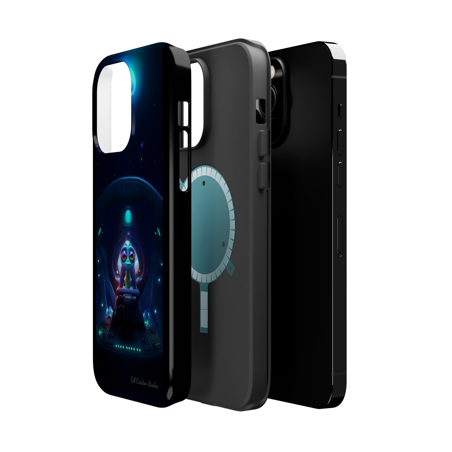 The "Cosmic Cruising Bored Alien" Phone Case -MagSafe Tough Cases