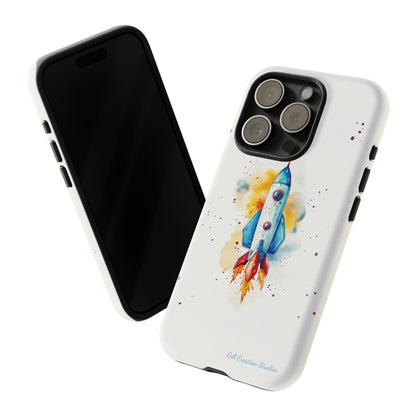 Introducing our "Cosmic Rocket" Cell Phone Case – Where Style Meets Adventure -Tough Cases