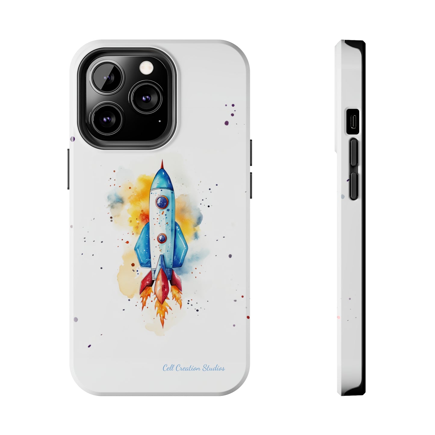 Introducing our "Cosmic Rocket" Cell Phone Case – Where Style Meets Adventure -Tough Phone Cases