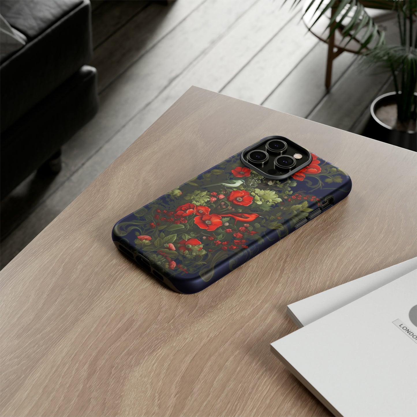 "Floral Serenade Elegance" -Tough iPhone Cases