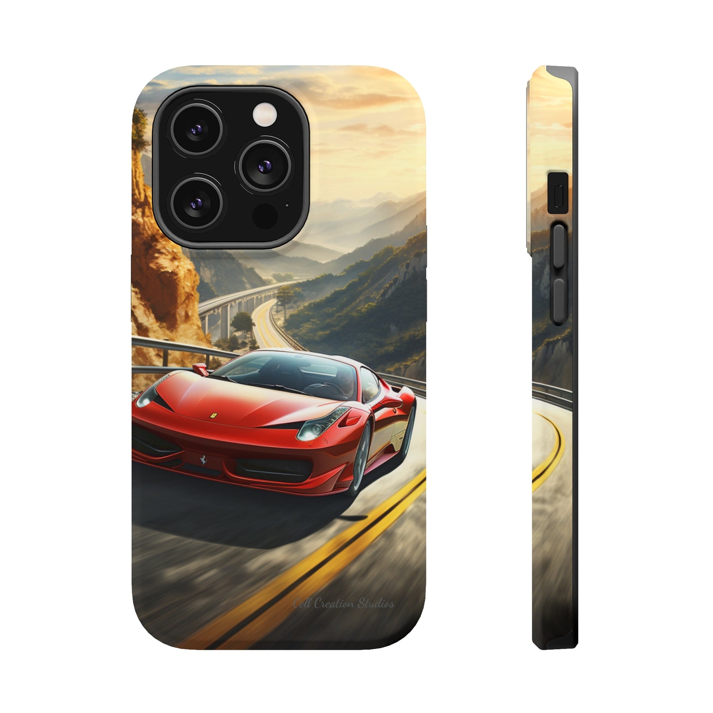 "Mountain Majesty Ferrari Edition" -MagSafe Tough iPhone Cases