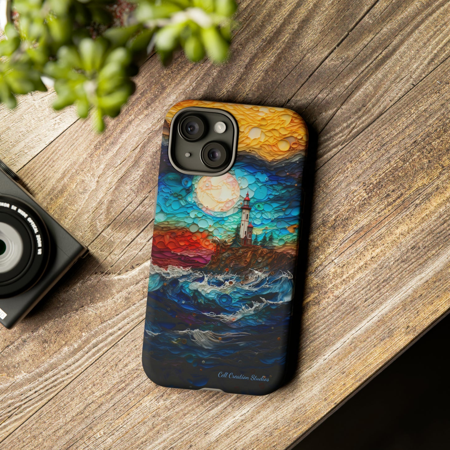 "Coastal Canvas Guardian" -Tough iPhone Cases