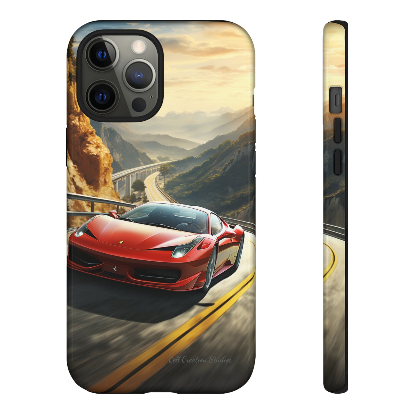 "Mountain Majesty Ferrari Edition" -Tough iPhone Cases