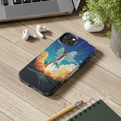 Introducing the "NASA Space Shuttle Launch" Cell Phone Case – Elevate Your Style to New Heights -Tough Phone Cases