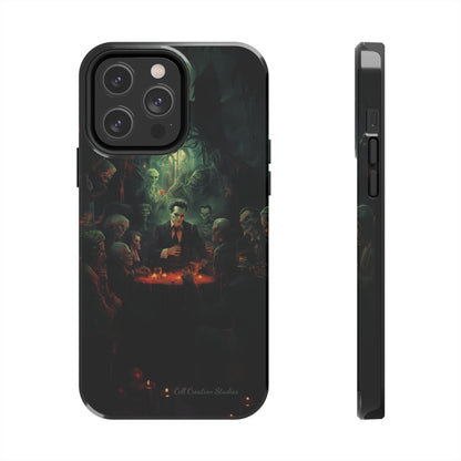 Introducing the "Ghoulish Gala" Cell Phone Case – Dracula's Halloween Soiree -Tough Phone Cases