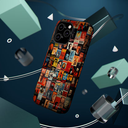 Introducing the "Vintage Movie Poster Collage" Cell Phone Case – Timeless Hollywood Charm -MagSafe Tough Cases