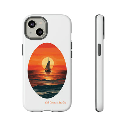 "Sailboat Sunset Serenity" -Tough iPhone Cases