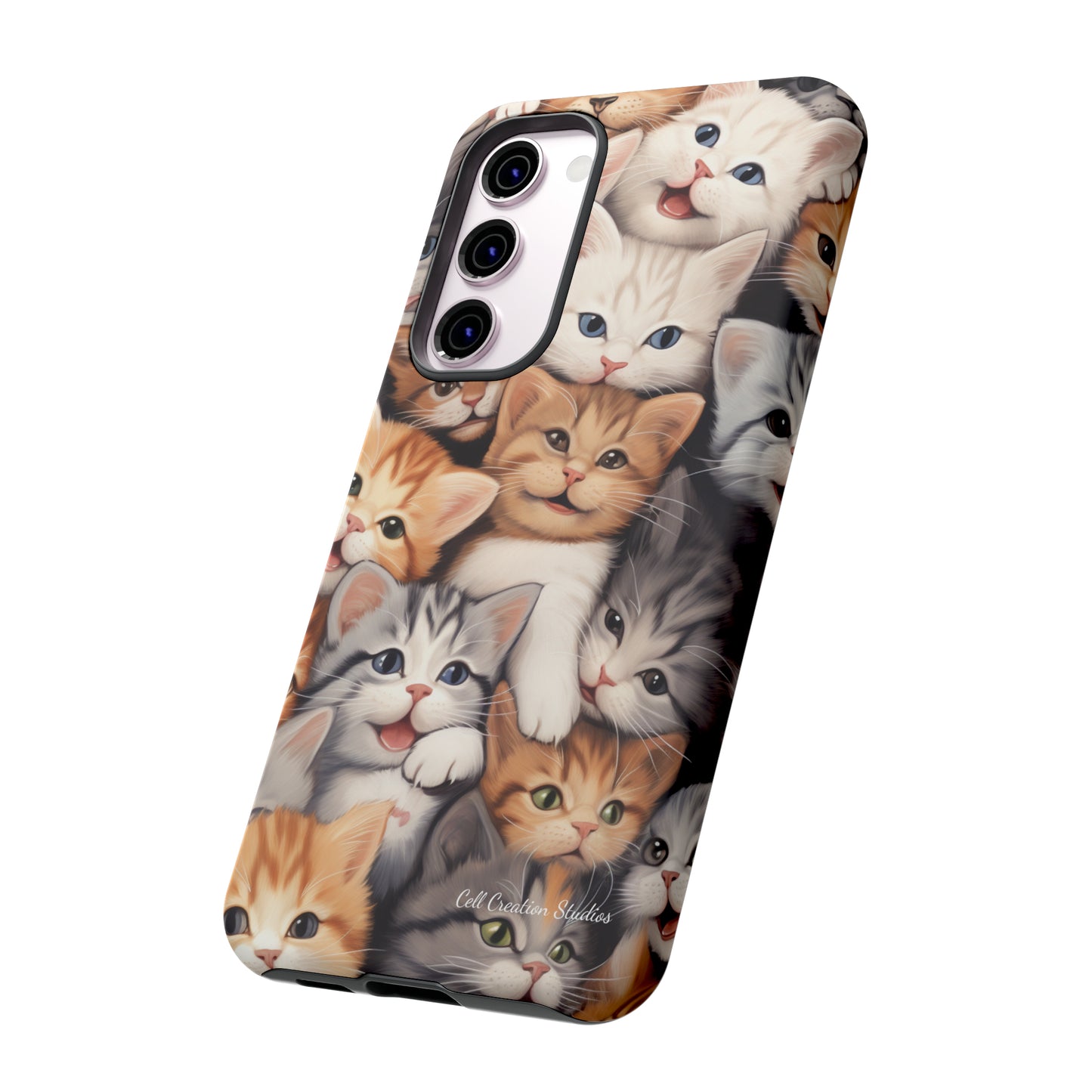 "Kitten Cuddle Haven" Phone Case -Tough Cases