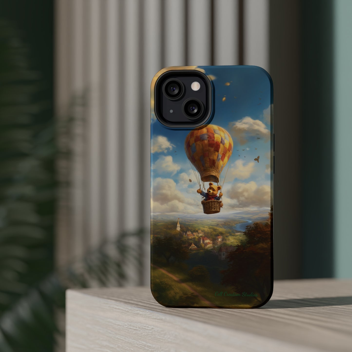 Introducing the "Winnie-The-Pooh's Balloon Adventure" Cell Phone Case – Soar to New Heights in Style -MagSafe Tough Cases