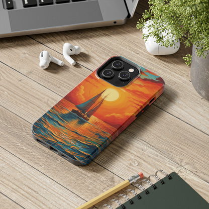 "Sailboat Sunset" -Tough iPhone Cases