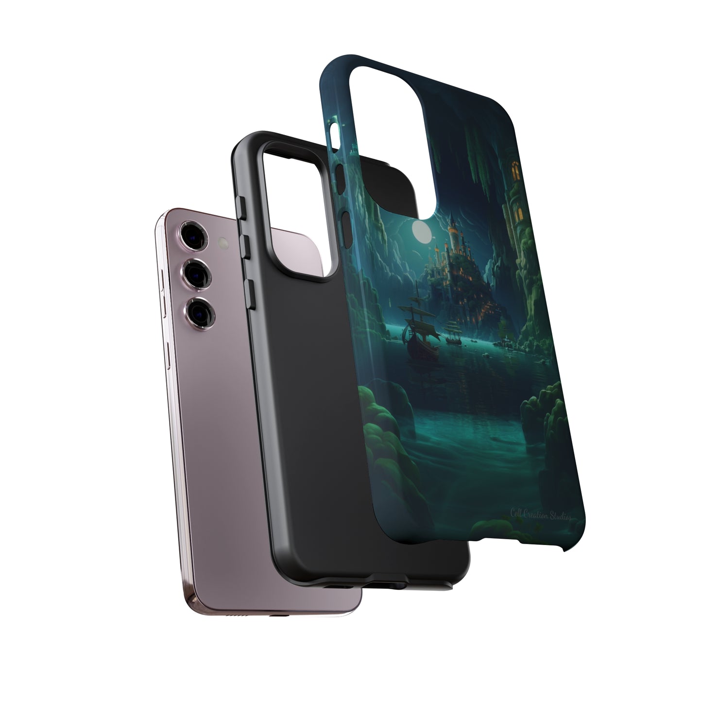 Introducing the "Moonlit Ancient City" Cell Phone Case – Explore Mysteries in the Glow of Moonlight -Tough Cases