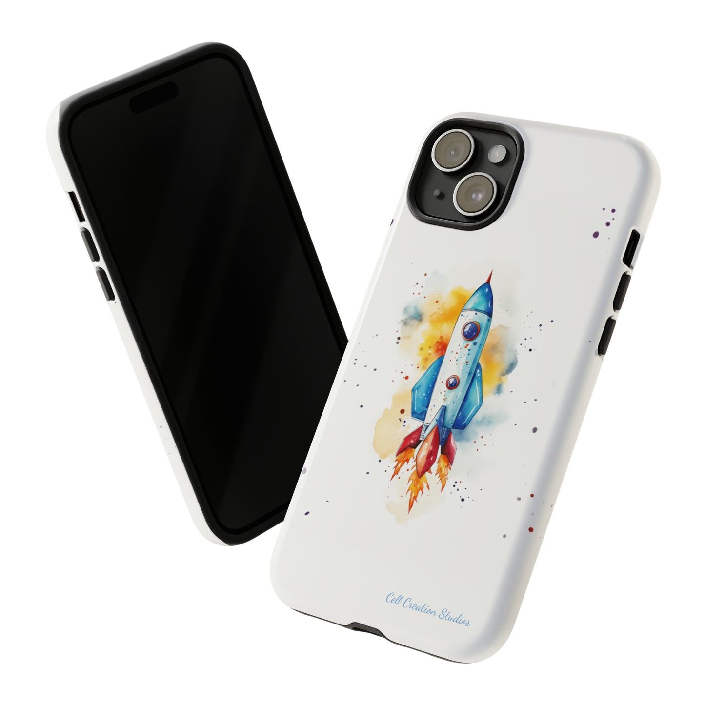 Introducing our "Cosmic Rocket" Cell Phone Case – Where Style Meets Adventure -Tough Cases