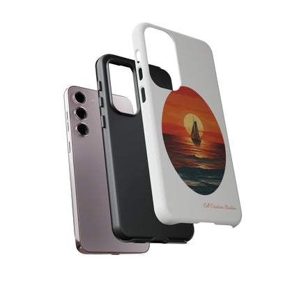 "Sailboat Sunset Serenity" -Tough Samsung Cases