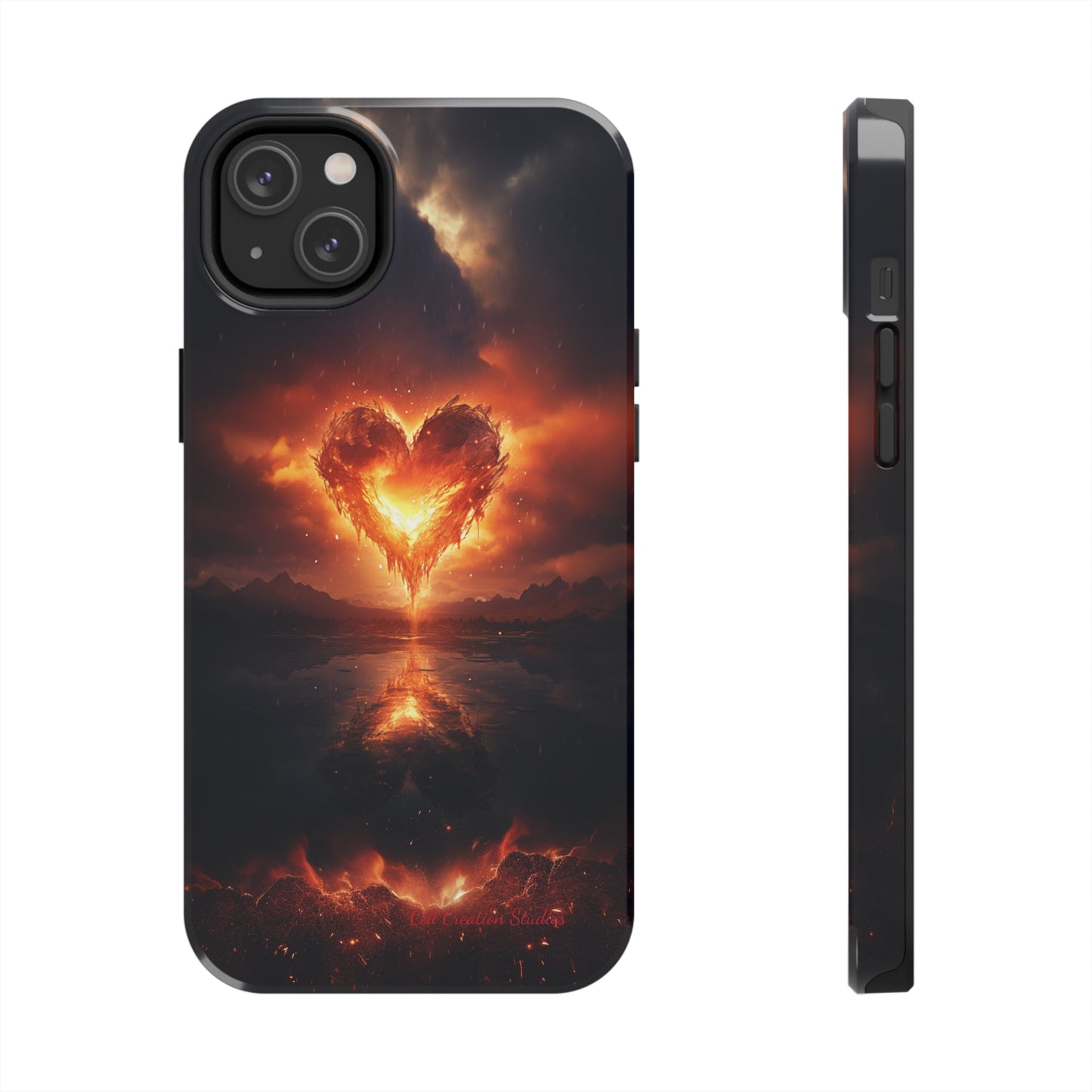 Introducing the "Flaming Heart" Cell Phone Case – Ignite Your Passion! -Tough Phone Cases