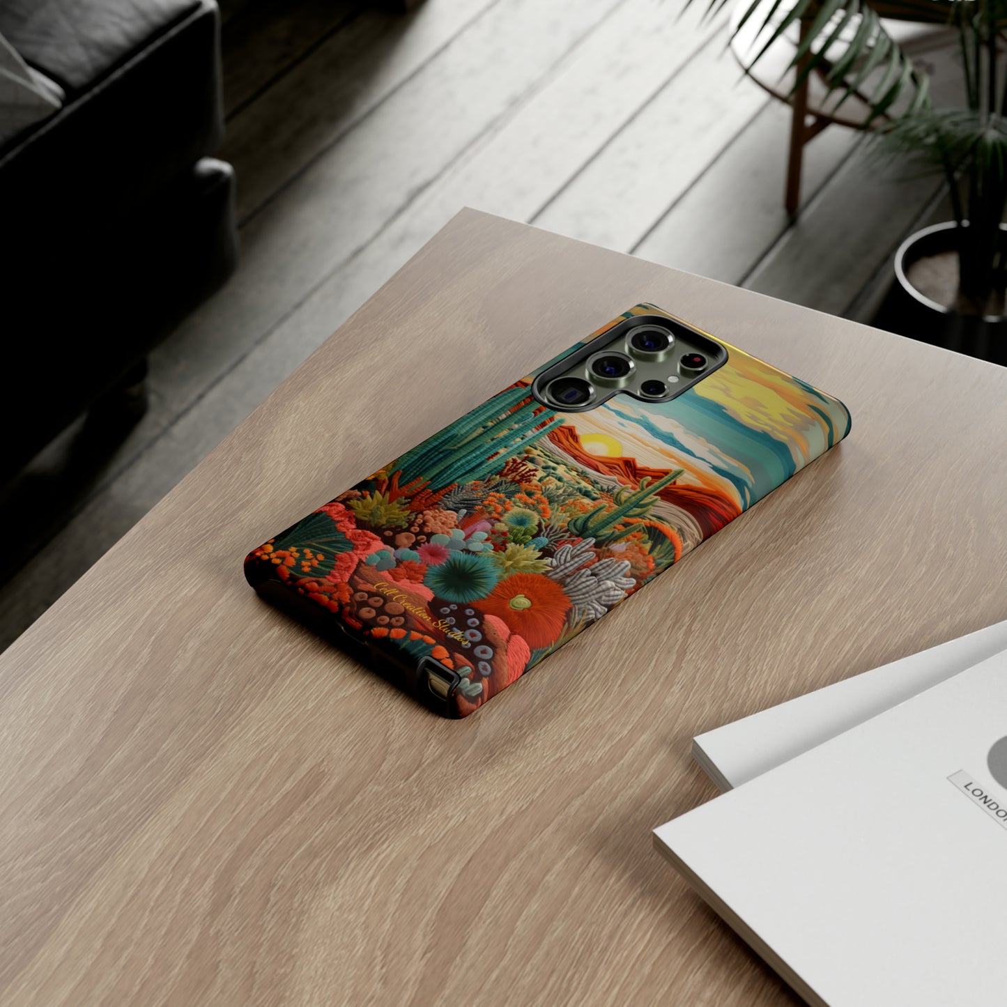 "Desert Bloom Embroidery" -Tough Samsung Cases