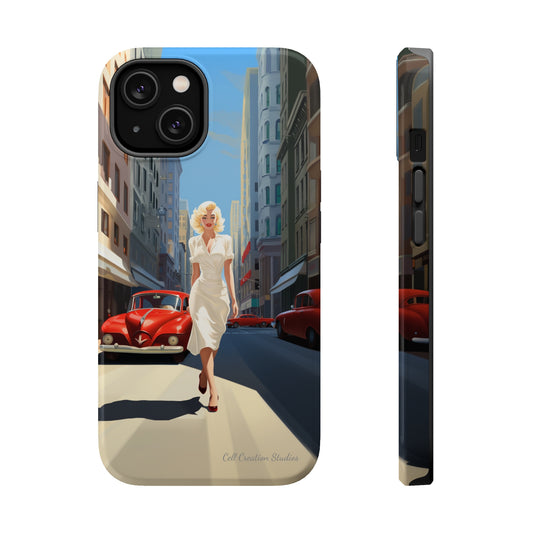 "City Stroll Glamour" Marilyn Monroe Phone Case -MagSafe Tough Cases