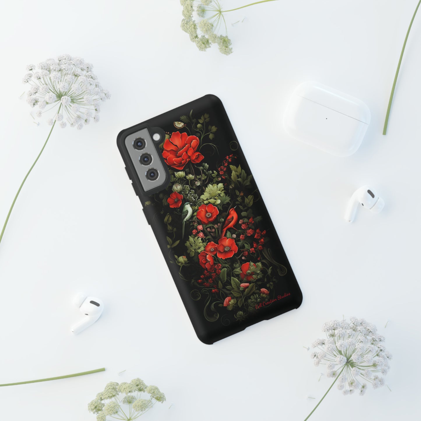 "Floral Serenade Elegance" -Tough Samsung Phone Cases