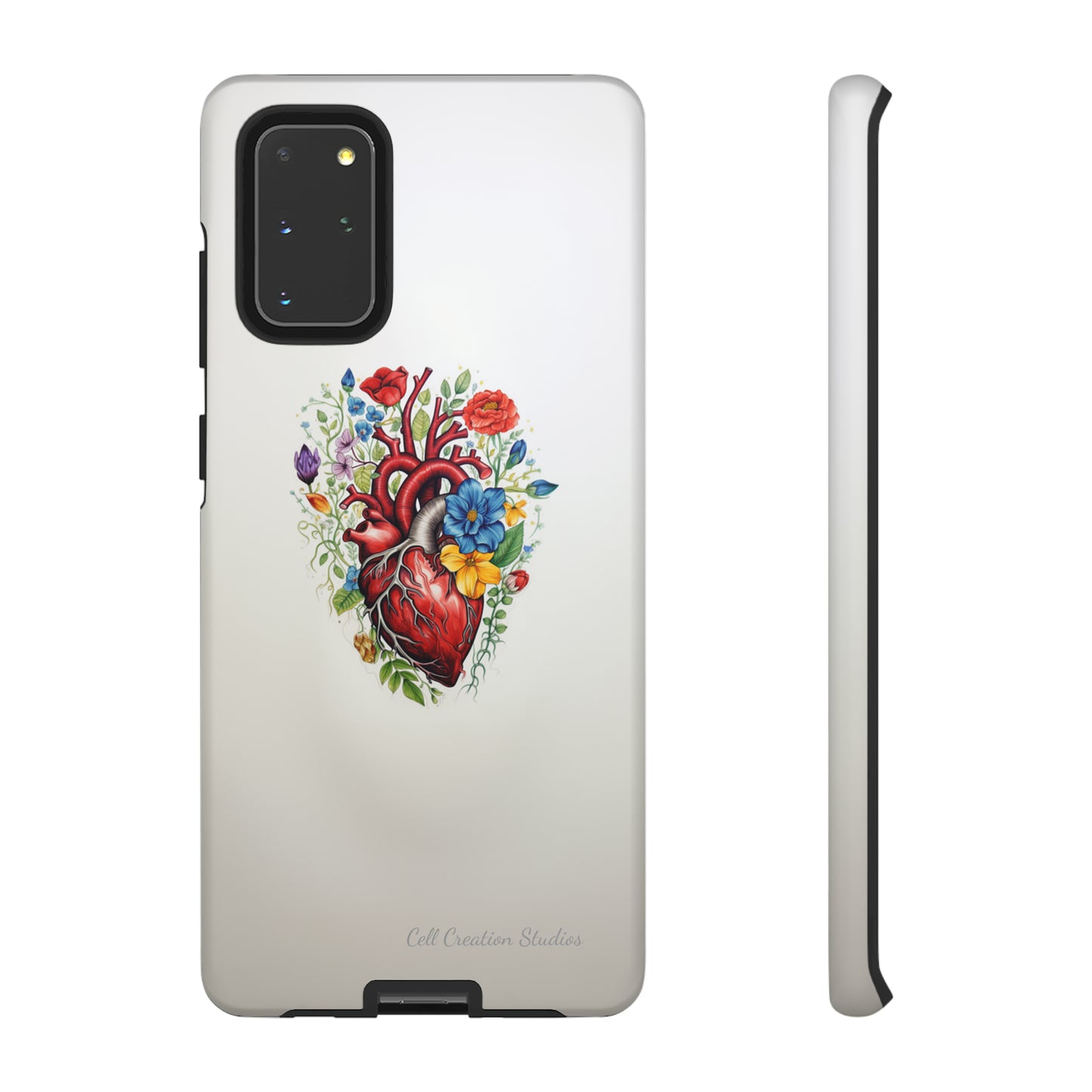 "Floral Heart Harmony" -Tough Samsung Cases