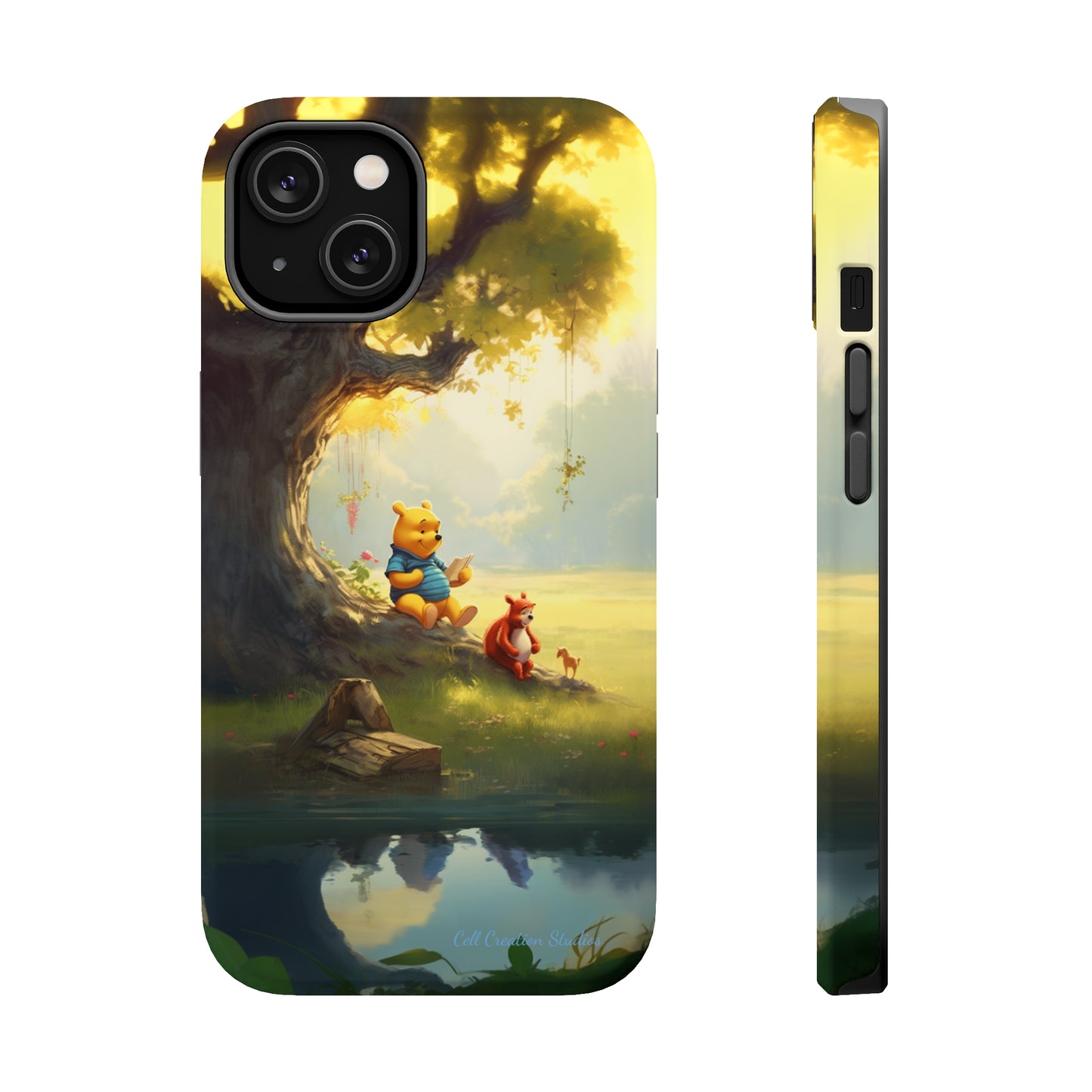 Introducing the "Winnie-The-Pooh Storytime" Cell Phone Case – A Nostalgic Journey with Friends -MagSafe Tough Cases