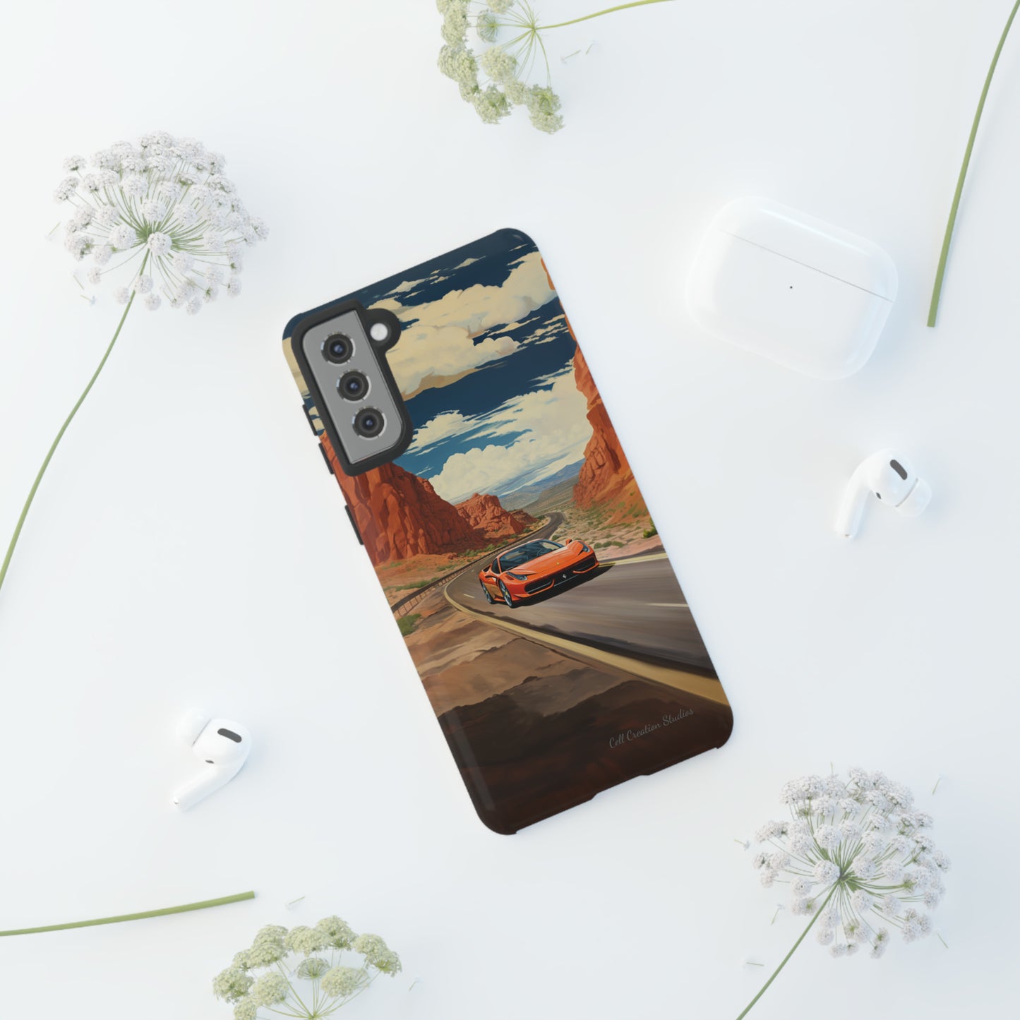 "Desert Racer Ferrari Edition" -Tough Samsung Phone Cases