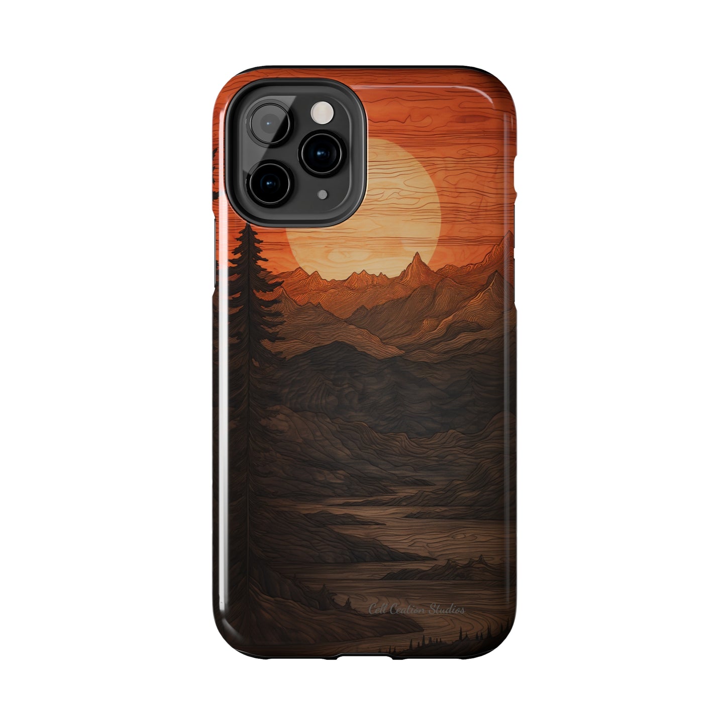 The "Sunset Mountains" Phone Case -Tough Phone Cases