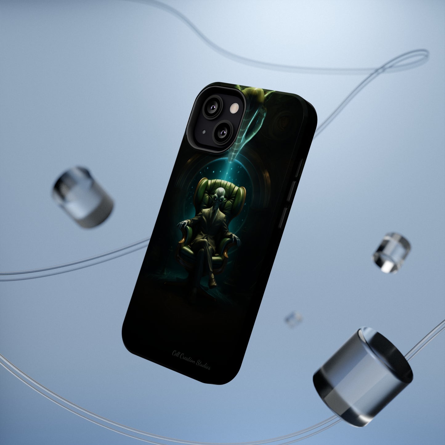 Introducing the "Galactic Advisor" Cell Phone Case - Embrace Alien Wisdom -MagSafe Tough Cases