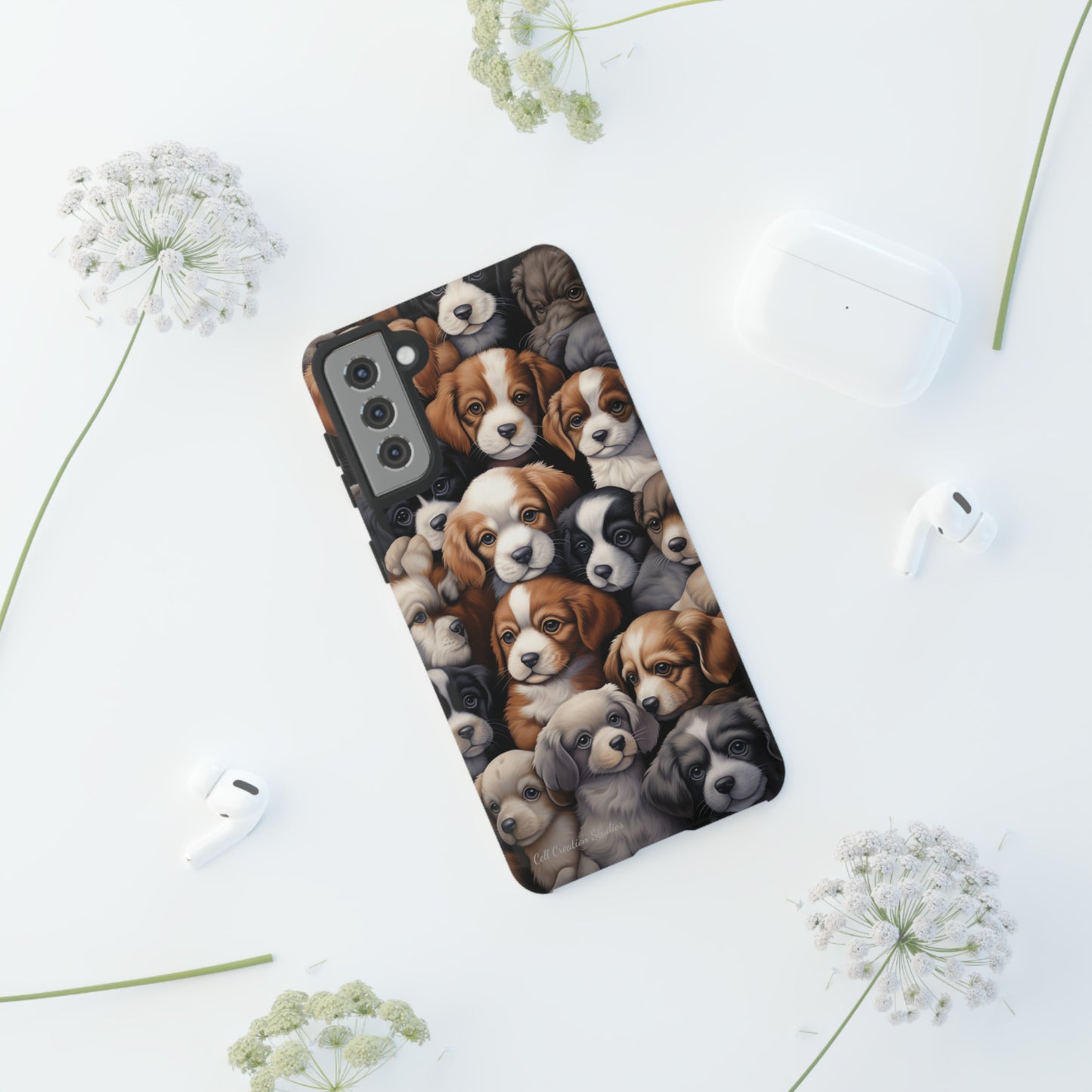 "Puppy Pile" Cuddles Phone Case -Tough Cases