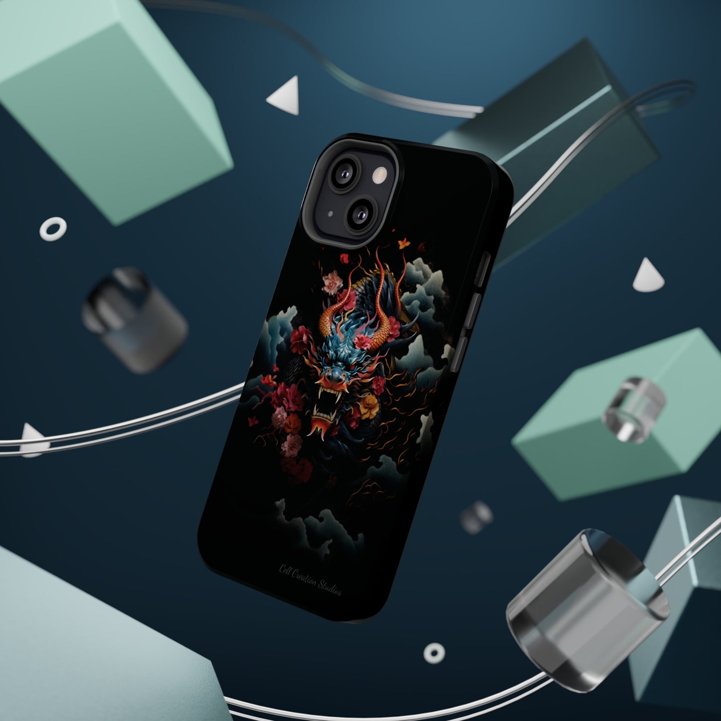 Introducing the "Japanese Dragon Majesty" Cell Phone Case – Embrace the Legend in Style -MagSafe Tough Cases