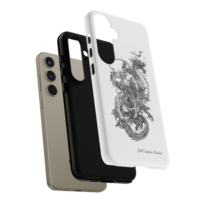 "Samurai and Dragon Sketch" -Tough Samsung Galaxy Cases