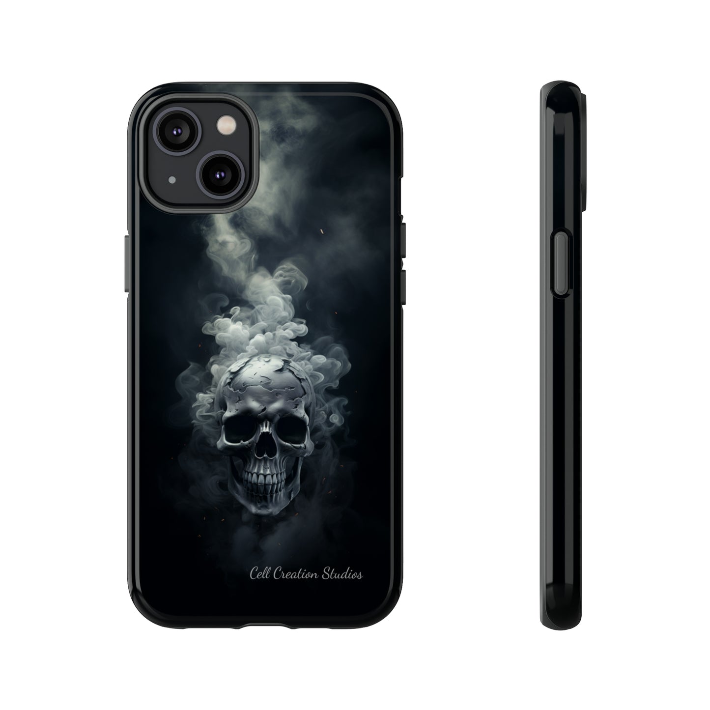 "Ethereal Skull Noir" -Tough iPhone Cases