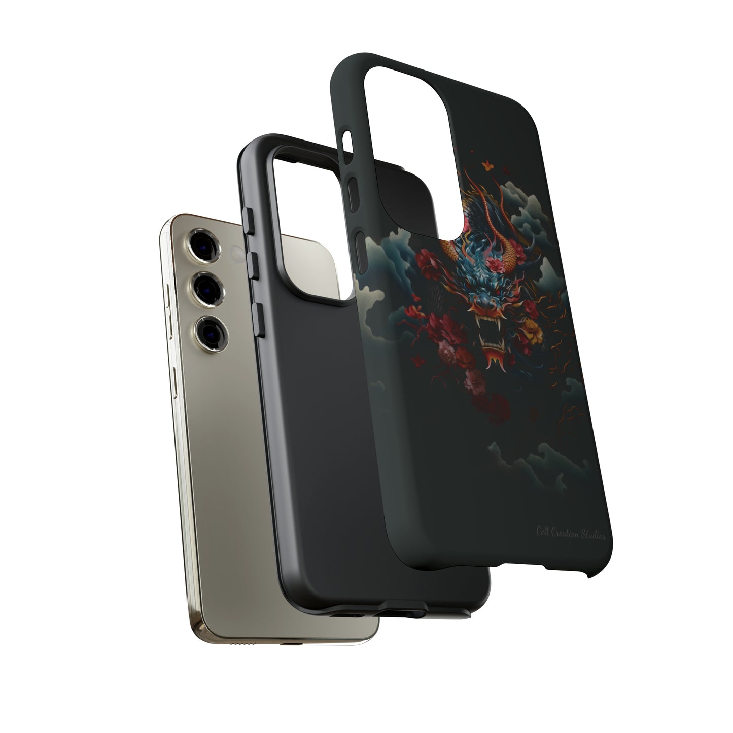 Introducing the "Japanese Dragon Majesty" Cell Phone Case – Embrace the Legend in Style -Tough Cases